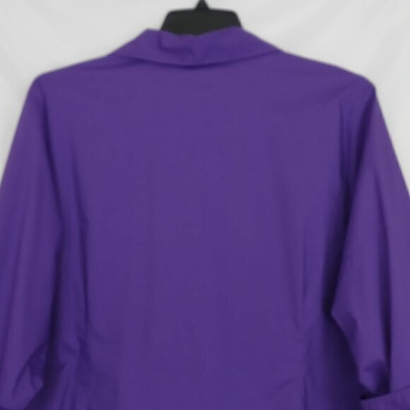 Riders by Lee | Effortless Care Hidden Button Blouse Shirt Purple | Size 2X - Picture 5 of 7